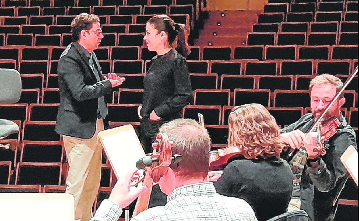 Un momento del ensayo de la OSRM.