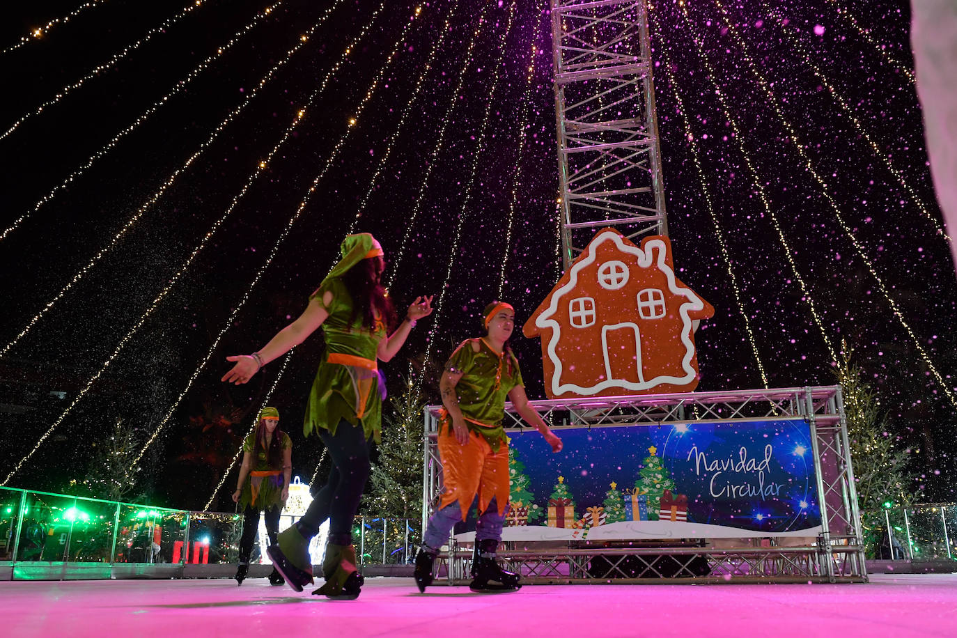 Fotos: Encendido de las luces navideñas en Murcia