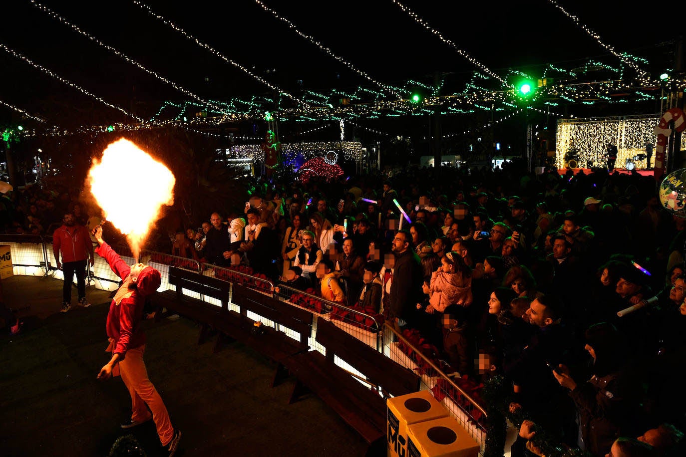 Fotos: Encendido de las luces navideñas en Murcia
