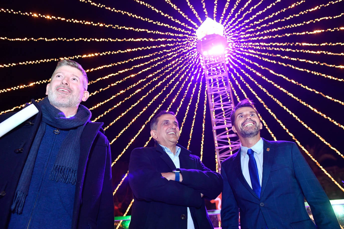 Fotos: Encendido de las luces navideñas en Murcia