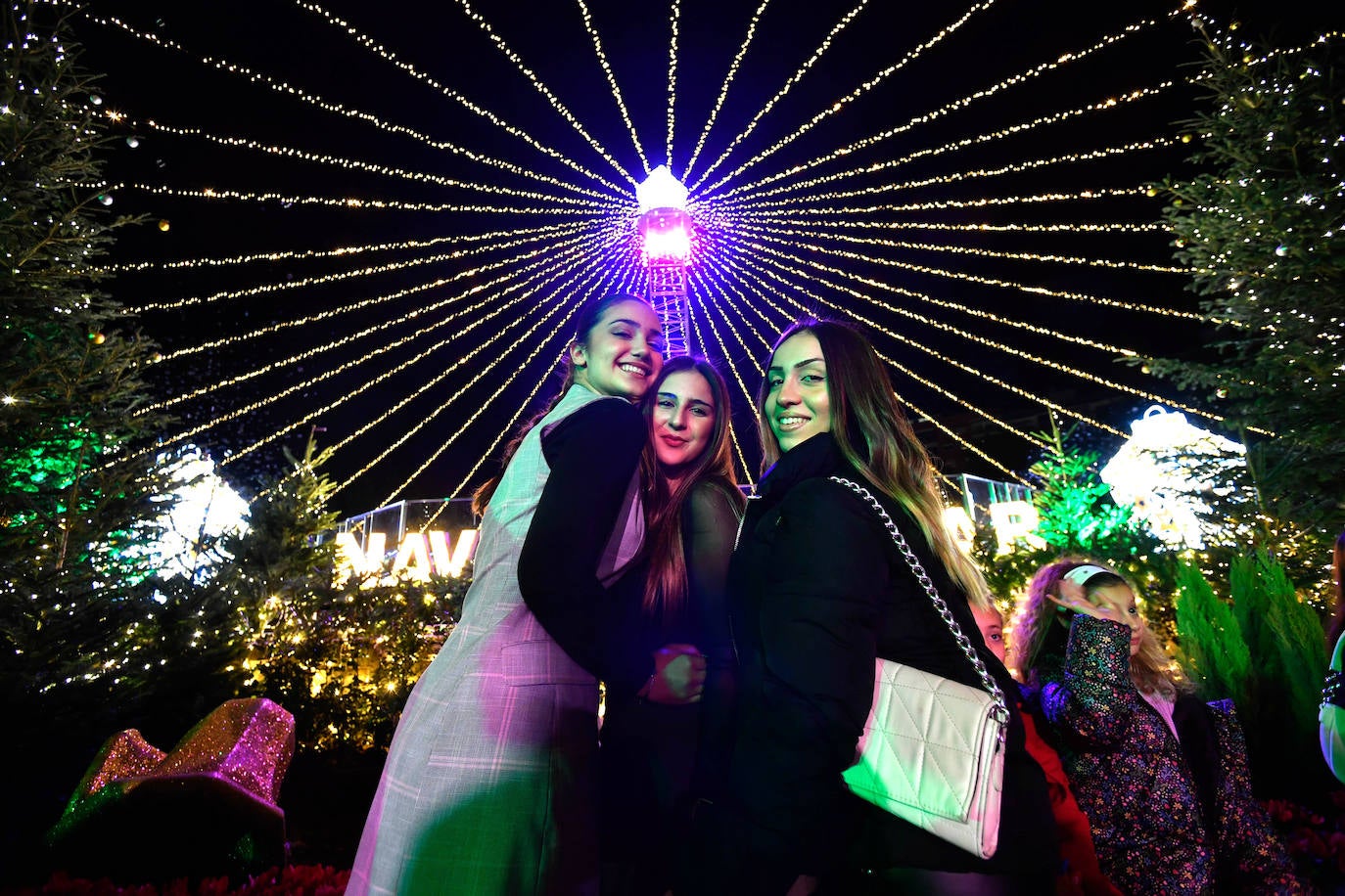 Fotos: Encendido de las luces navideñas en Murcia