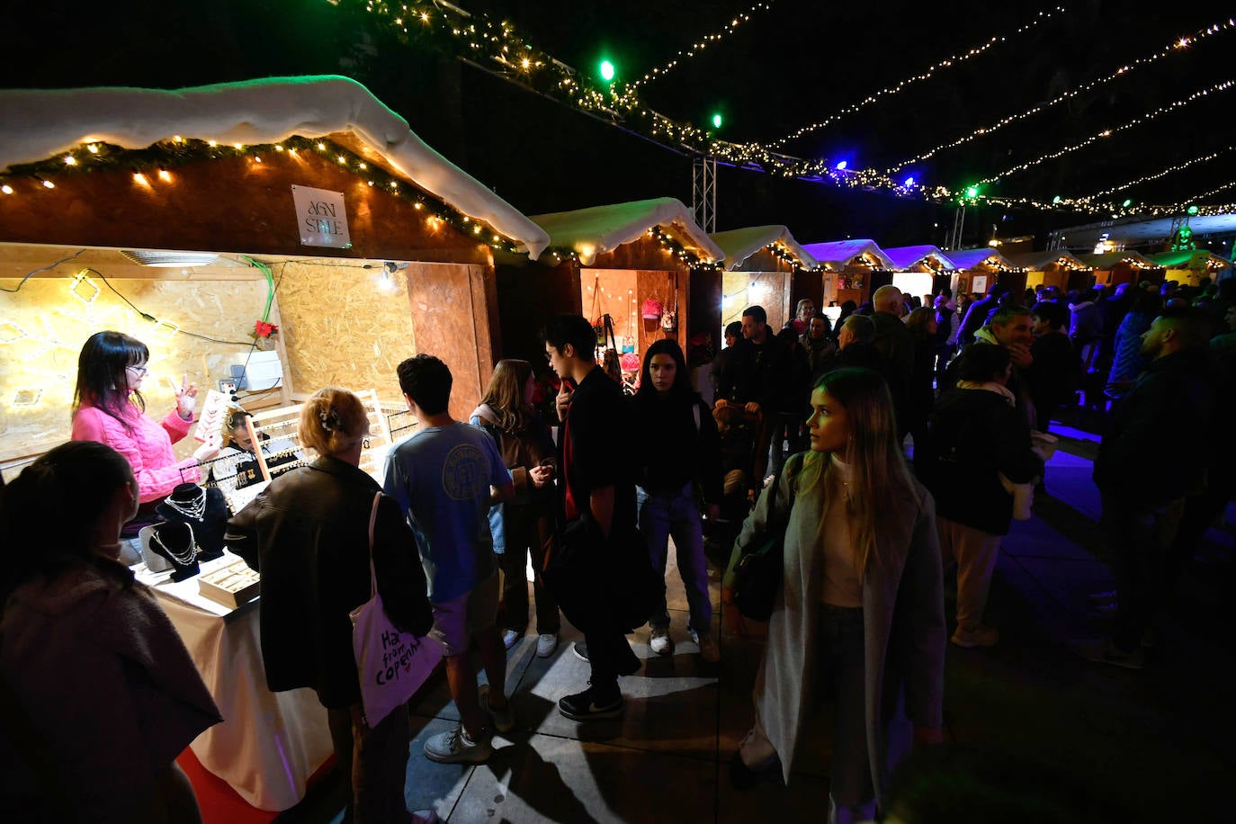 Fotos: Encendido de las luces navideñas en Murcia