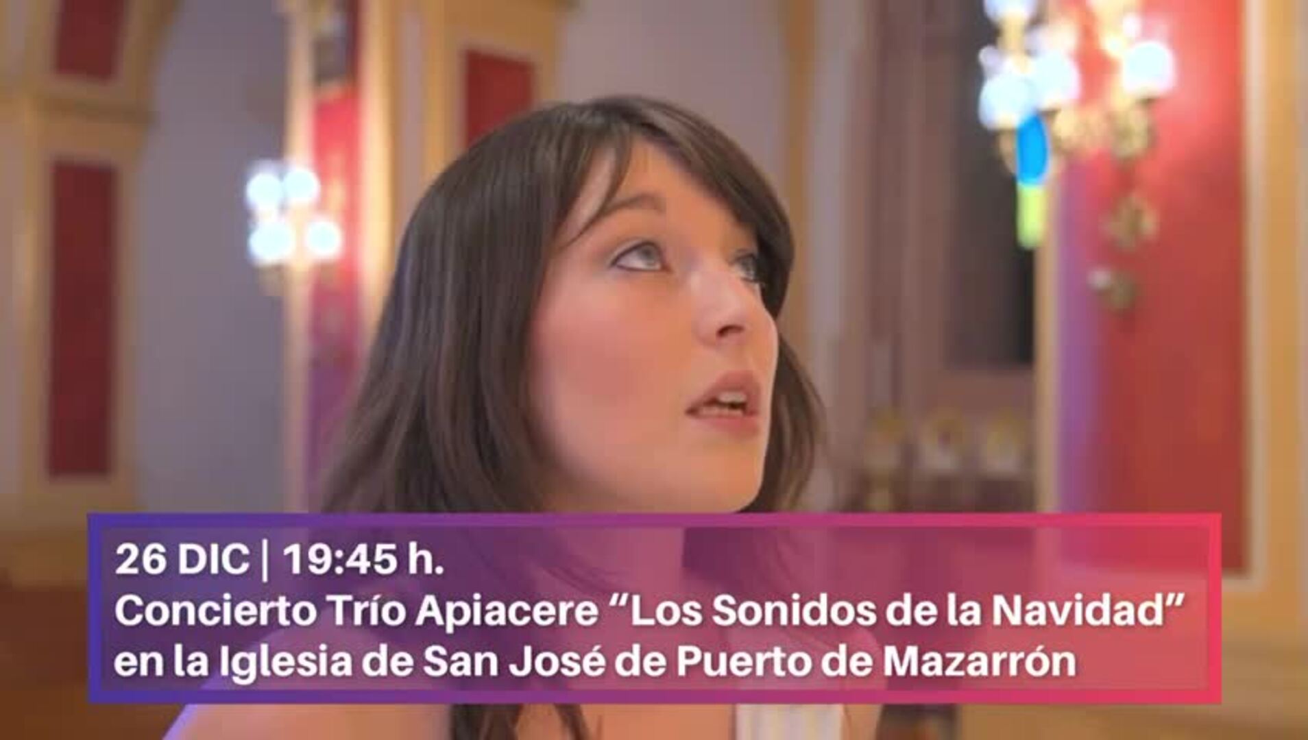 Un momento de un concierto de  Trío Apiacere