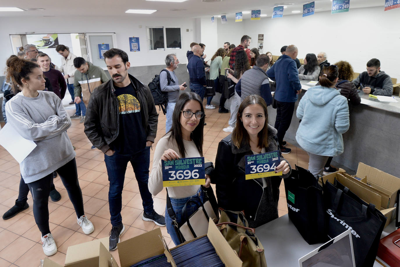 Fotos: Recogida de dorsales de la San Silvestre de Murcia 2022