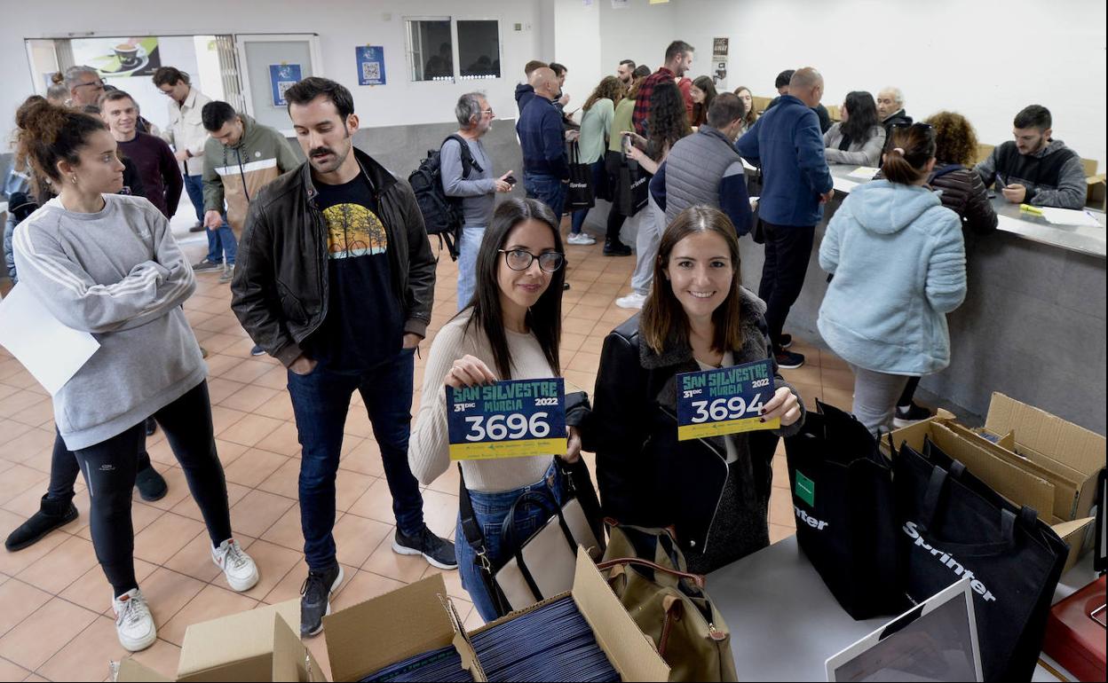 Recogida de dorsales, este miércoles.