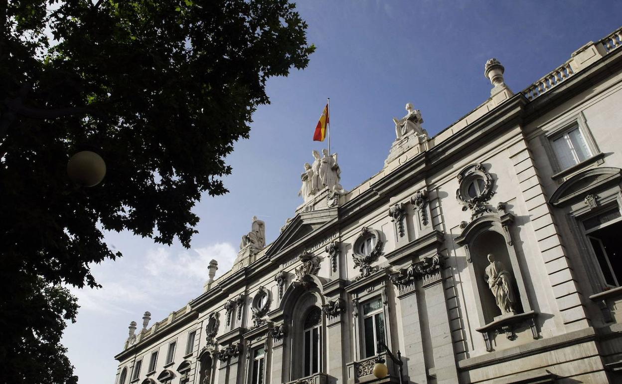 Fachada de la sede del Tribunal Supremo, en Madrid. 