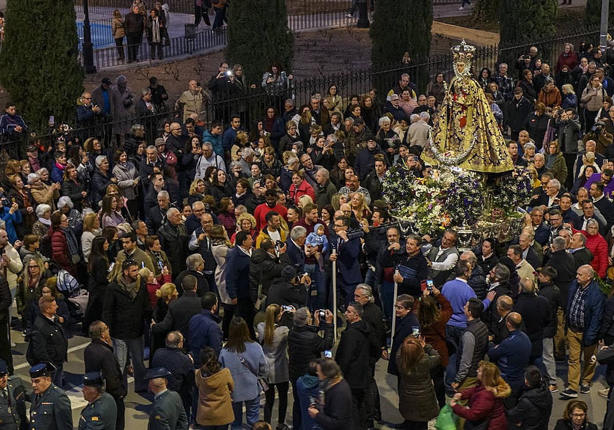 La llegada de la Morenica a la Catedral de Murcia, en imágenes