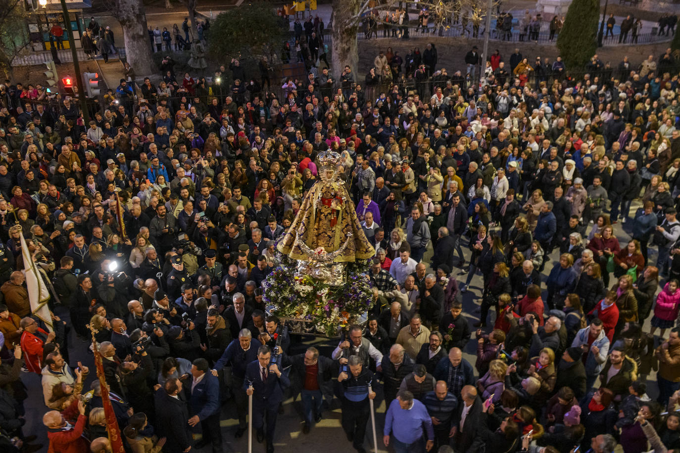 La llegada de la Morenica a la Catedral de Murcia, en imágenes