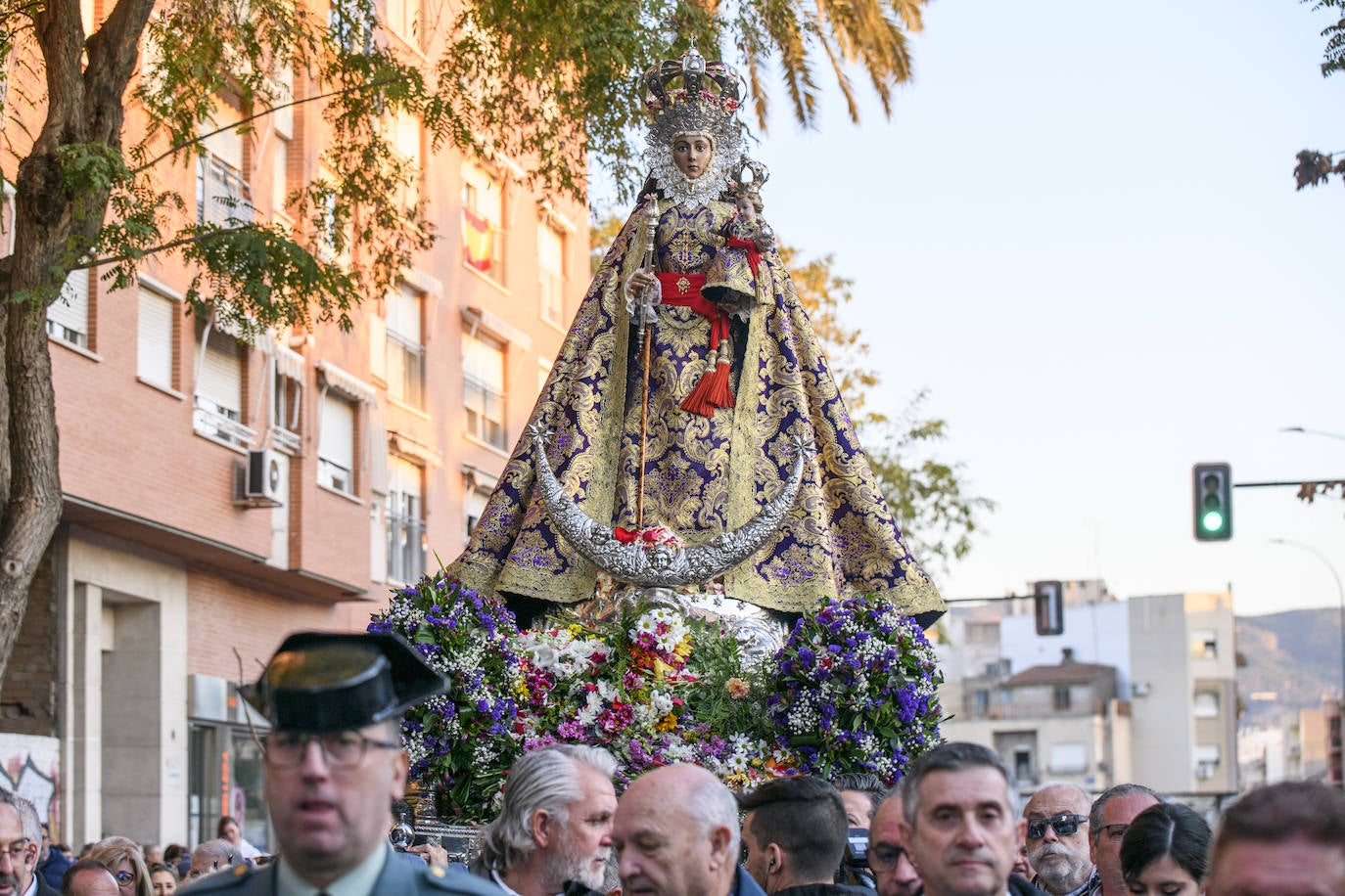 La llegada de la Morenica a la Catedral de Murcia, en imágenes