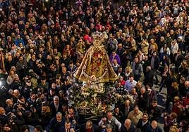 La romería llegó a la ciudad a media tarde de este jueves.