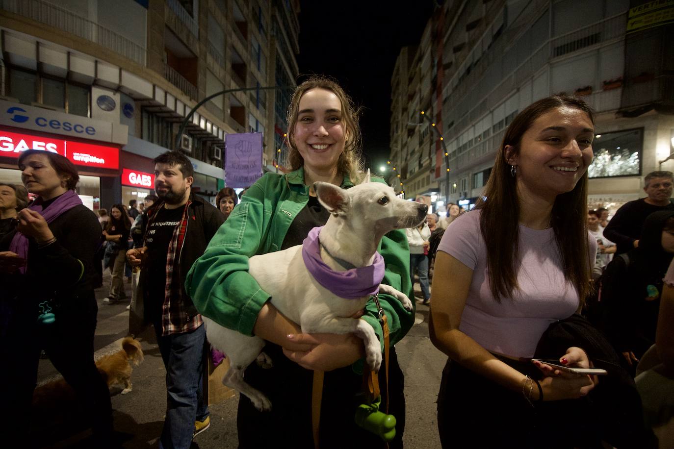 La manifestación del Día de la Mujer en Murcia, en imágenes