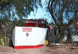 Los servicios de emergencias, en el lugar donde ocurrió el suceso.