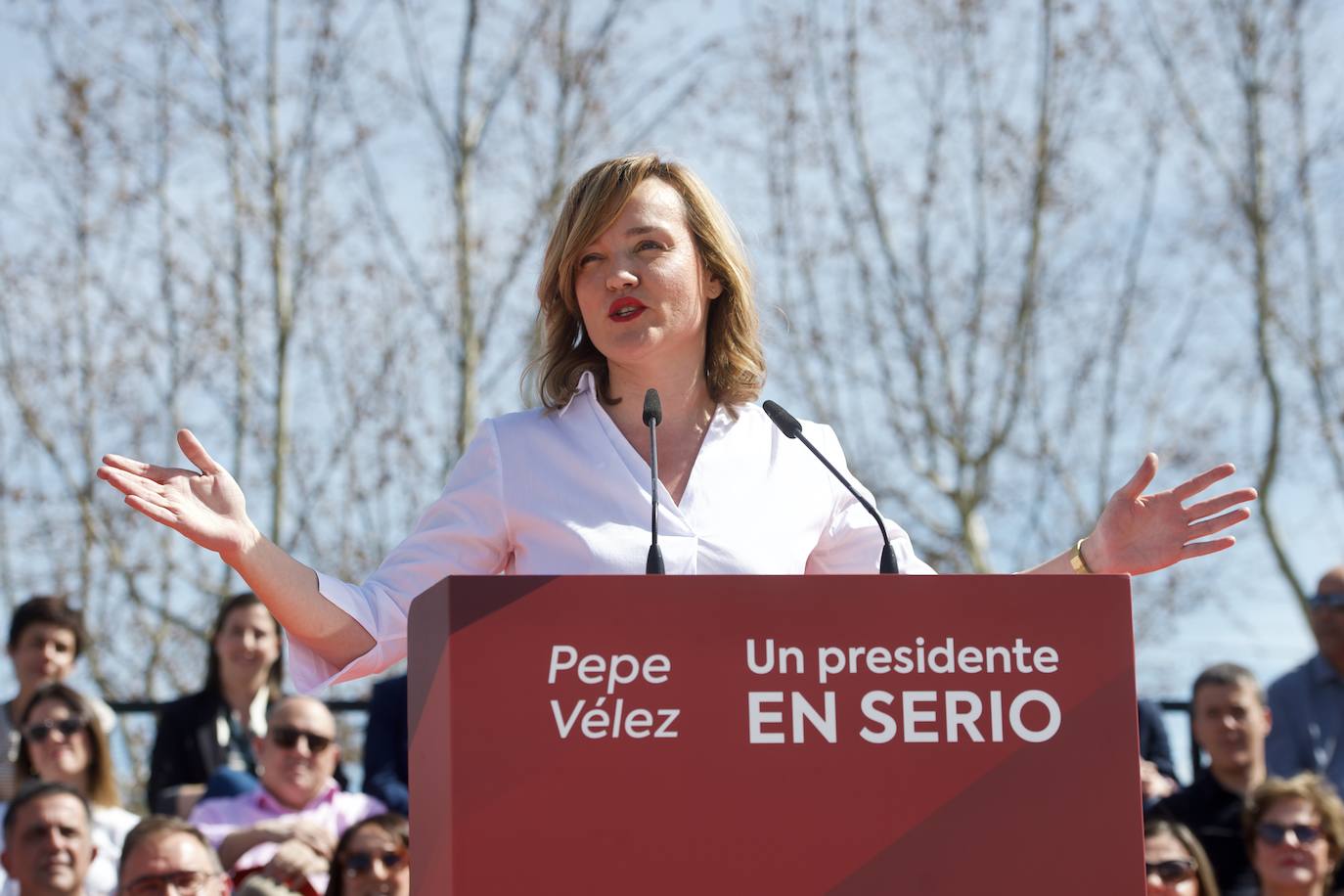 Galería: Pilar Alegría apoya la candidatura de Vélez en Calasparra