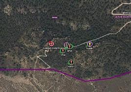 Punto donde se produjeron los hechos.