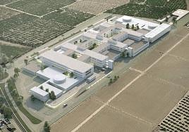 Vista del aspecto que tomará el complejo hospitalario una vez finalicen las obras de ampliación