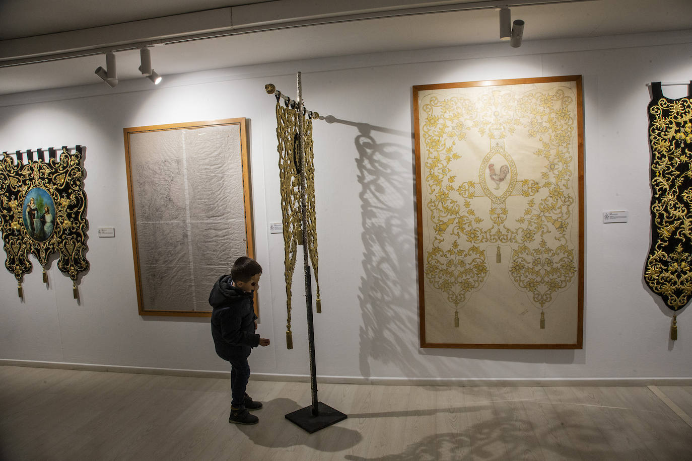 Exposición de bordados de Antoñita Sánchez en Cartagena