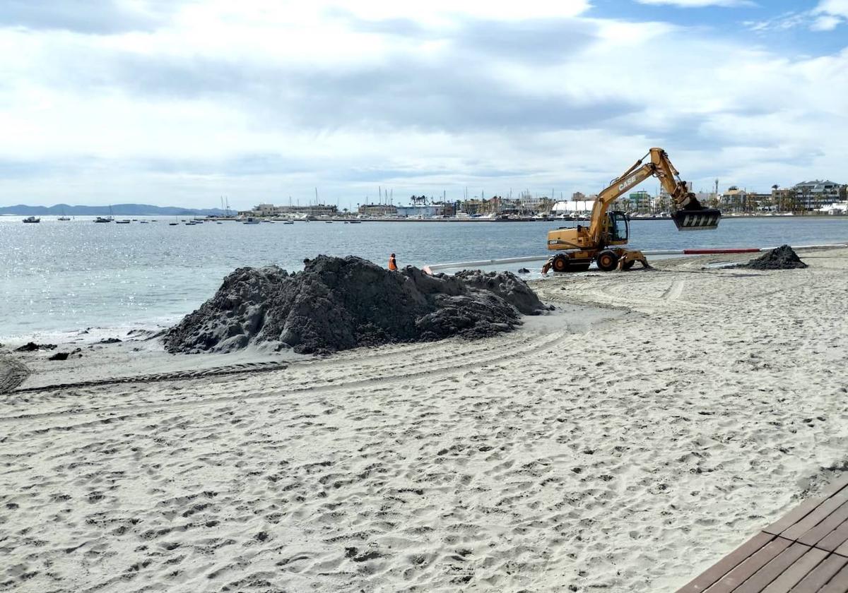 Pacto por el mar menor denuncia los trabajos de relleno de las playas de la laguna | la verdad