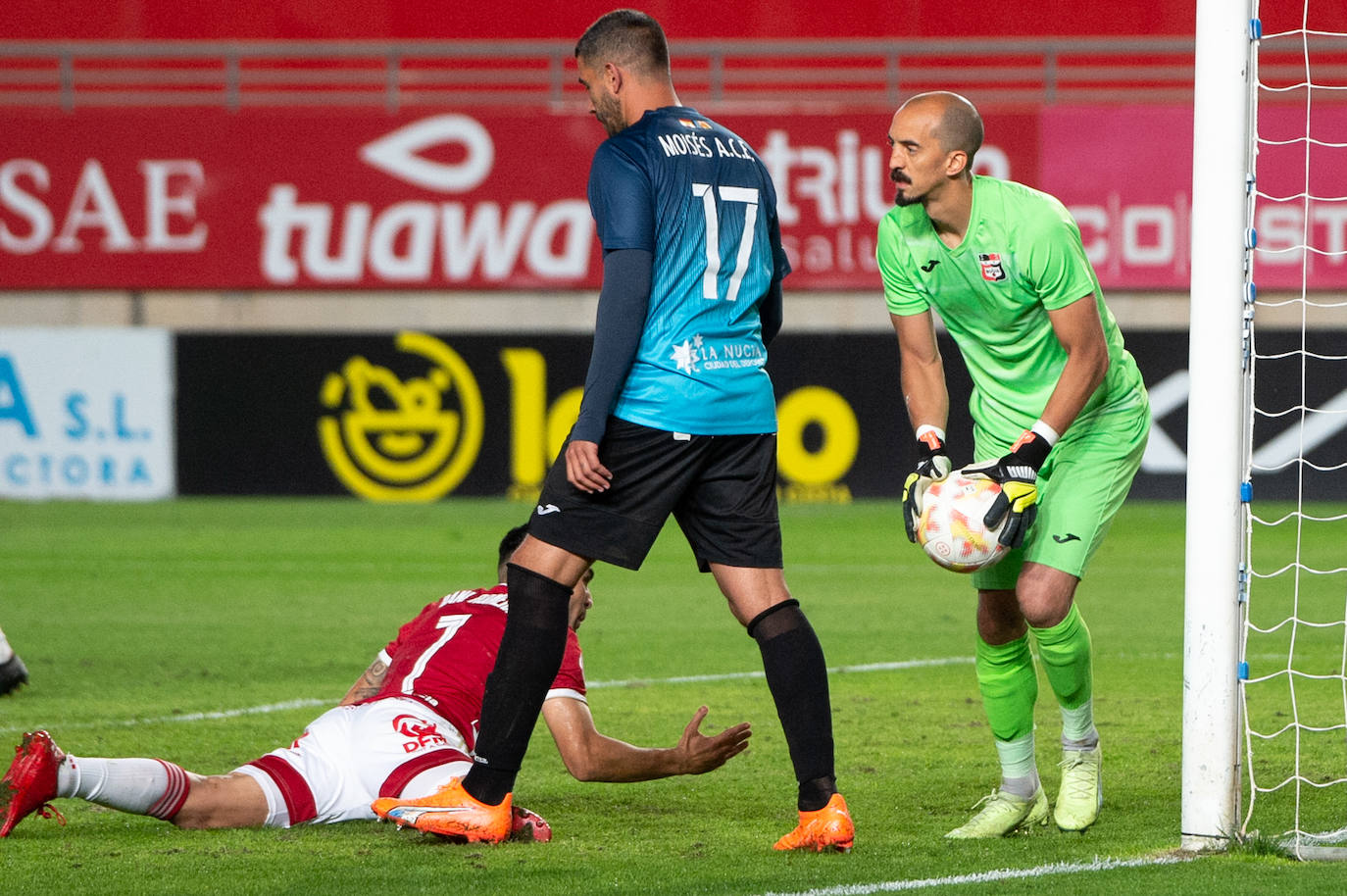 El empate del Real Murcia frente a La Nucía, en imágenes