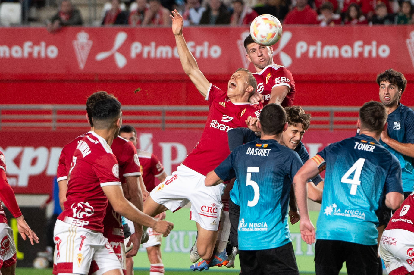 El empate del Real Murcia frente a La Nucía, en imágenes