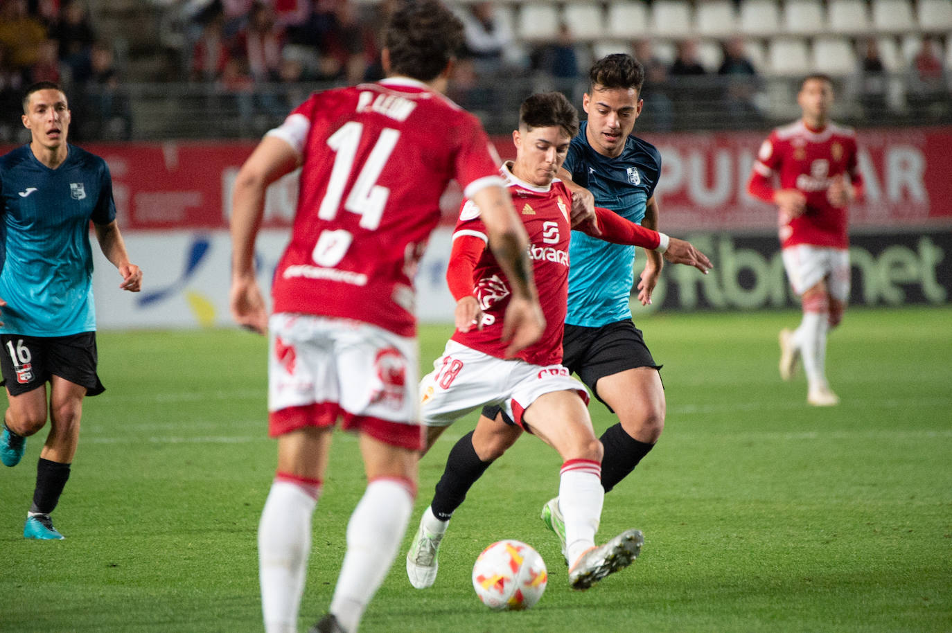 El empate del Real Murcia frente a La Nucía, en imágenes