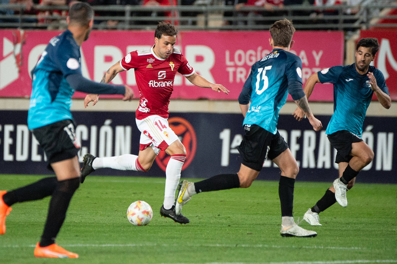 El empate del Real Murcia frente a La Nucía, en imágenes