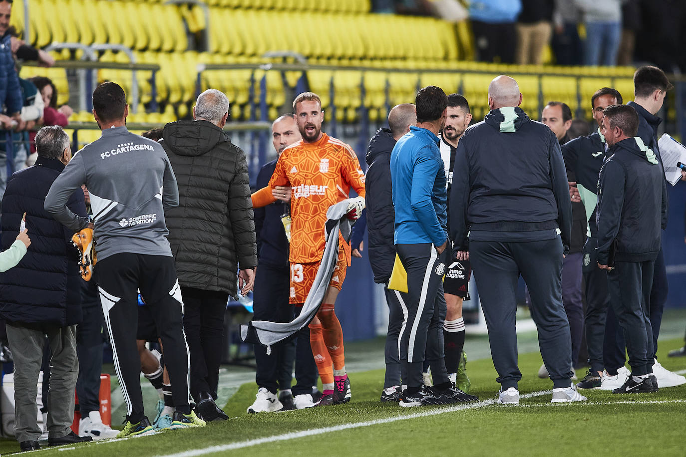 La derrota del Cartagena frente al Villarreal B, en imágenes