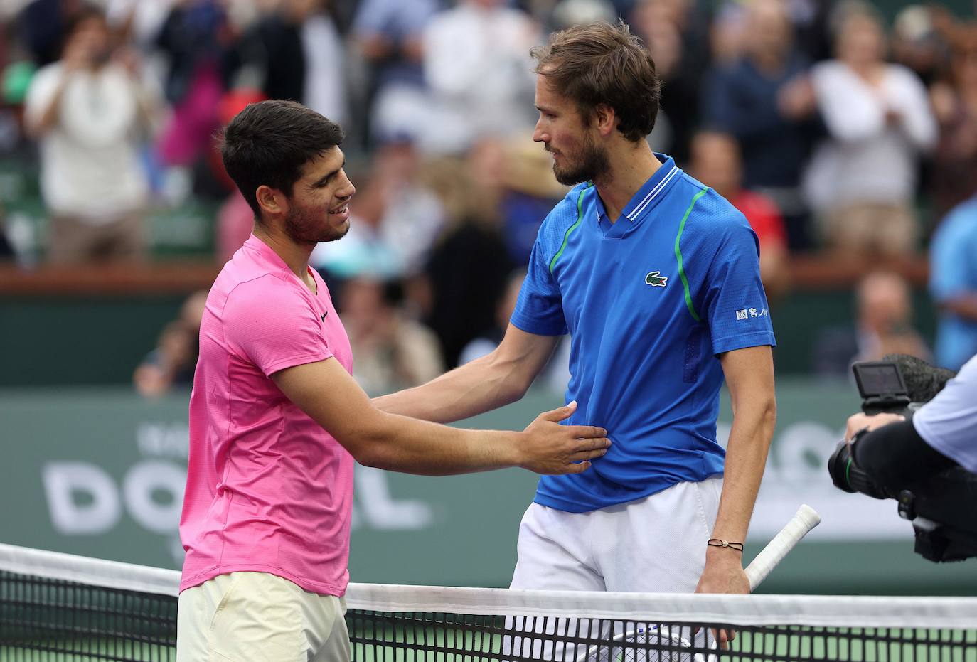 El triunfo de Carlos Alcaraz ante Medvedev en Indian Wells, en imágenes