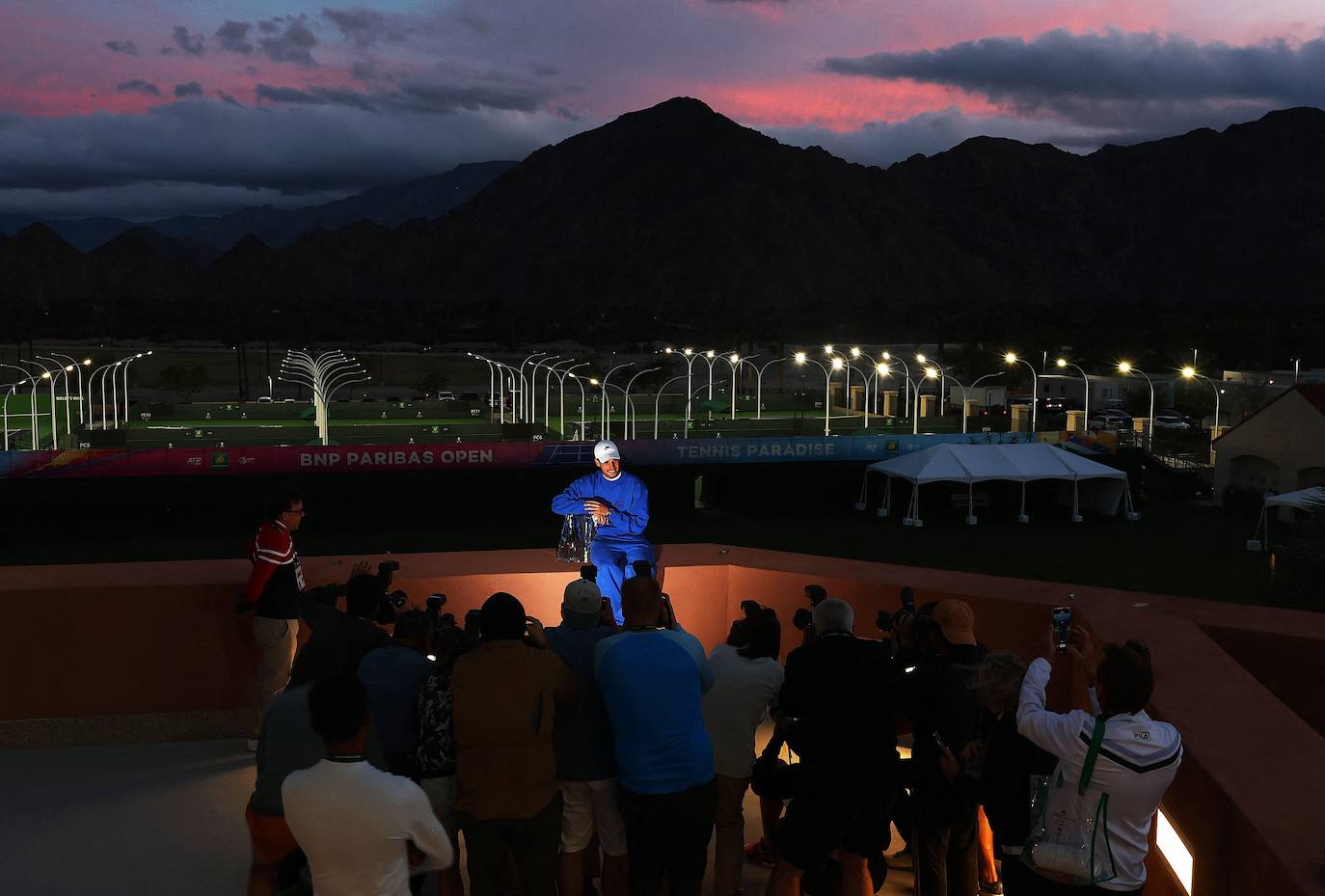 El triunfo de Carlos Alcaraz ante Medvedev en Indian Wells, en imágenes