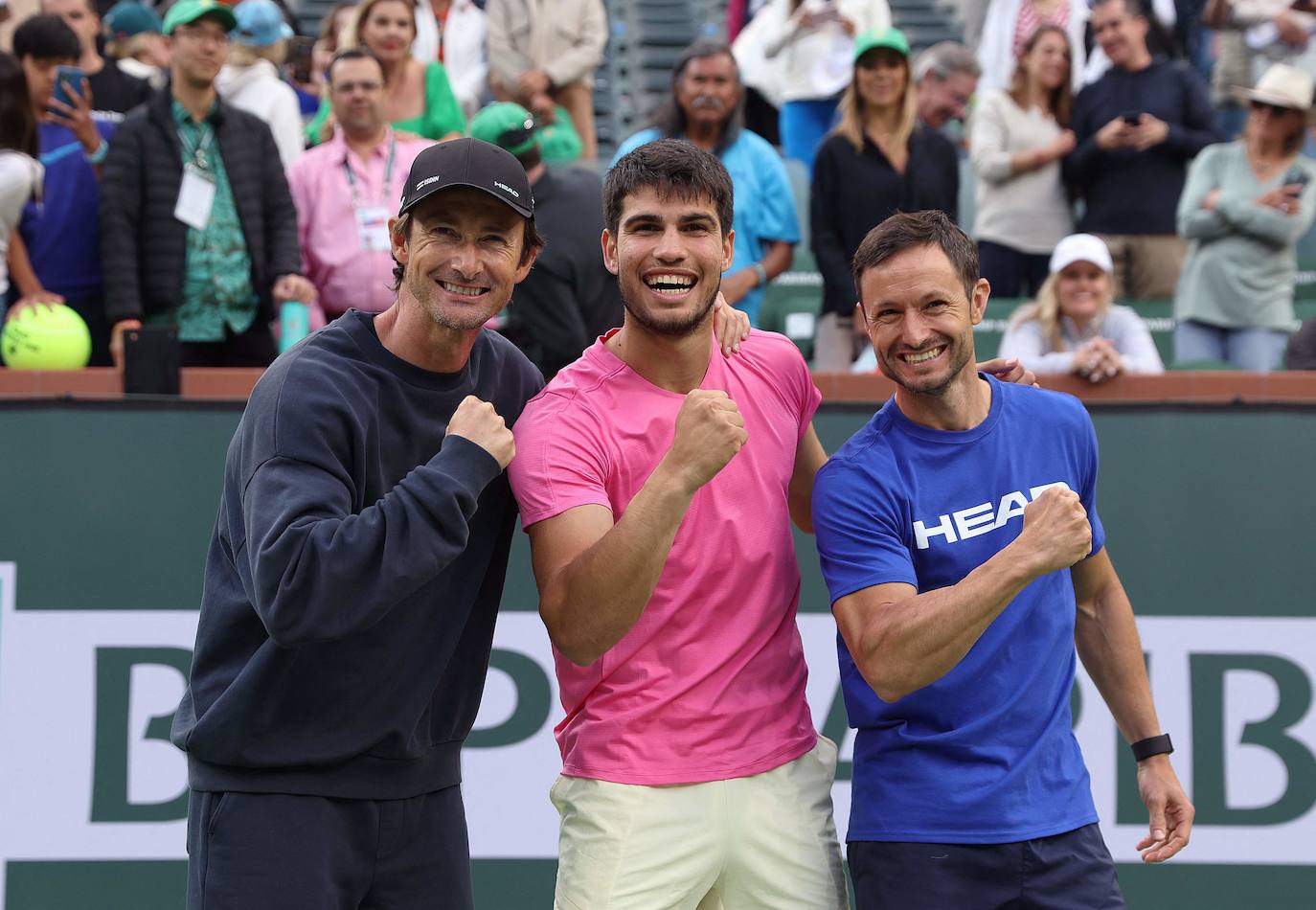 El triunfo de Carlos Alcaraz ante Medvedev en Indian Wells, en imágenes