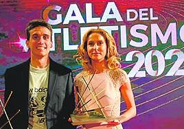 Mariano García y Raquel González, mejores atletas masculino y femenina del año pasado.