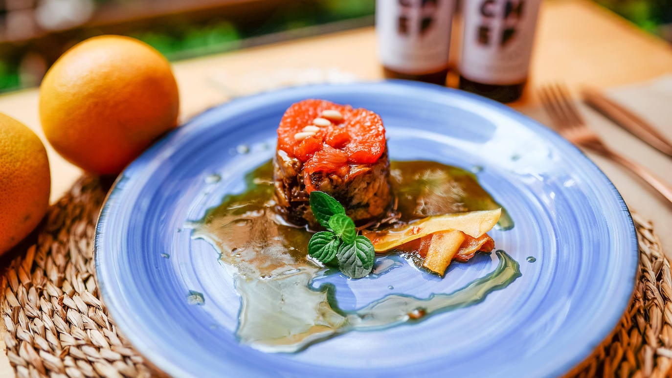 Plato del restaurante Salabores.