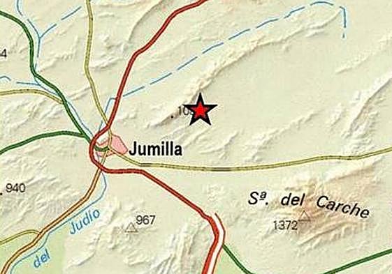 Epicentro del terremoto.