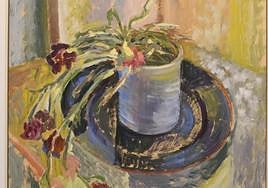 'Claveles', una de las obras donde se refleja el interés de Mercedes Martínez Meseguer en retratar las flores secas.