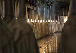 Procesión del Santo Entierro de Viernes Santo en Cartagena, en 2022.