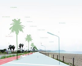 Recreación del nuevo paseo marítimo.