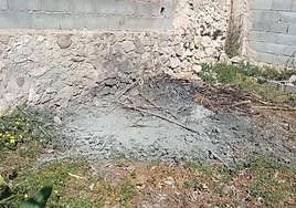 Lugar donde se produjo la deflagración.