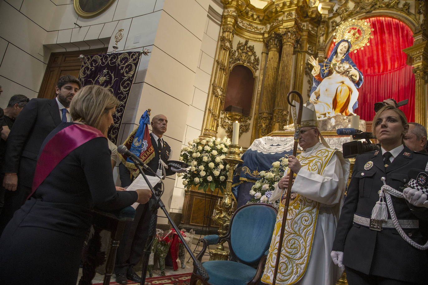Ofrenda de la Onza de Oro en Cartagena, en imágenes