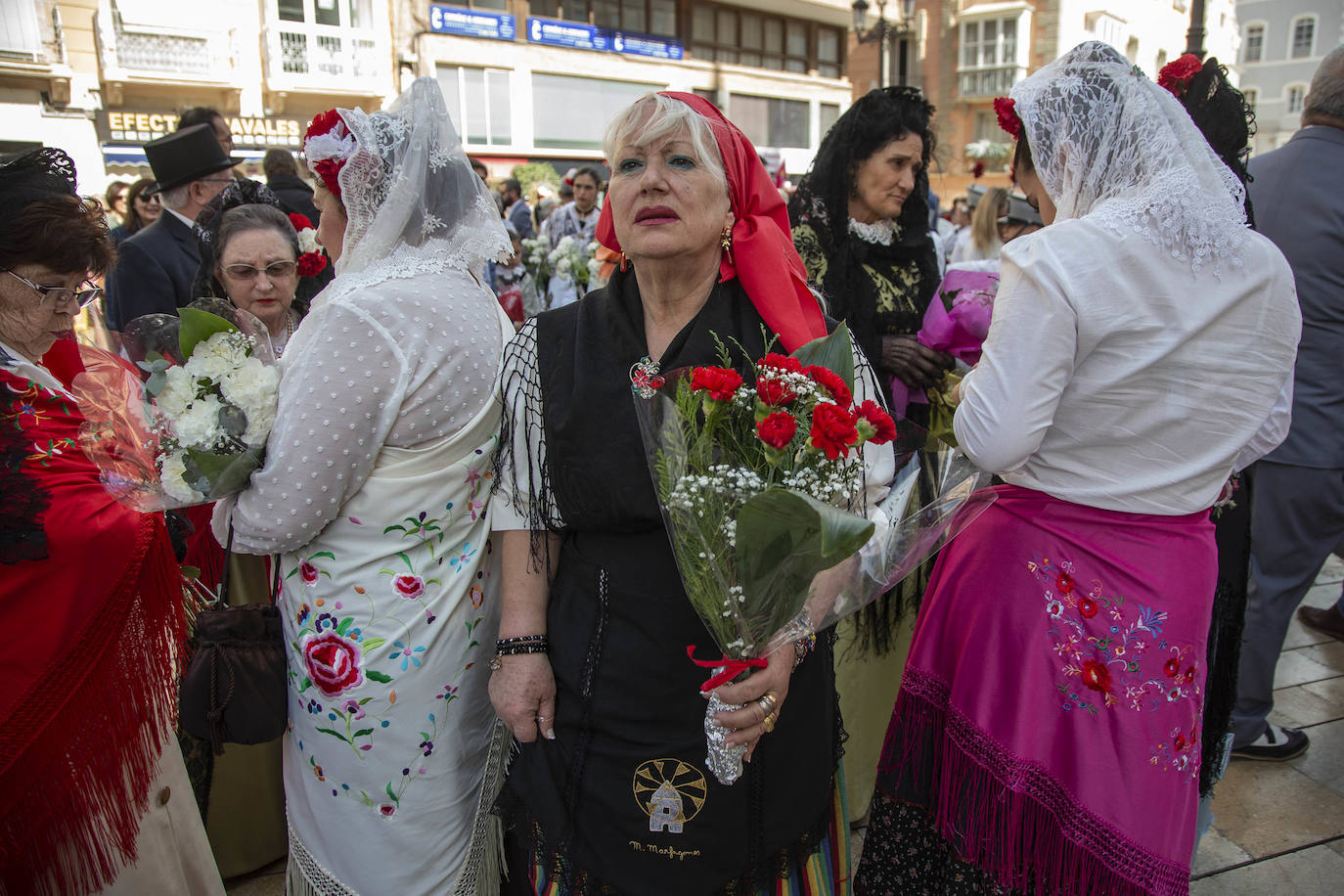 La ofrenda a la Virgen de la Caridad de Cartagena, en imágenes