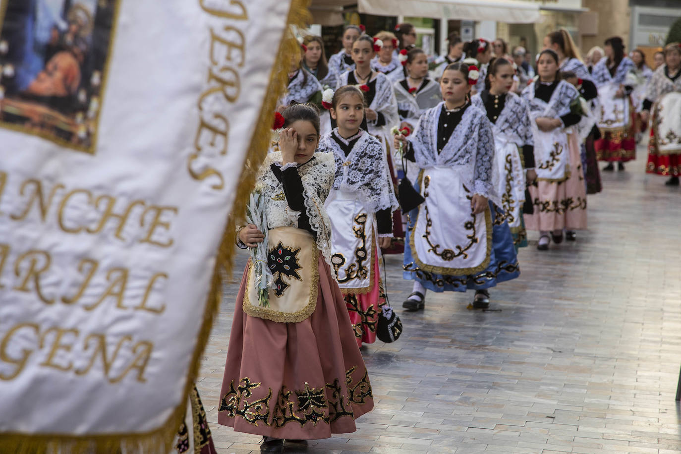 La ofrenda a la Virgen de la Caridad de Cartagena, en imágenes
