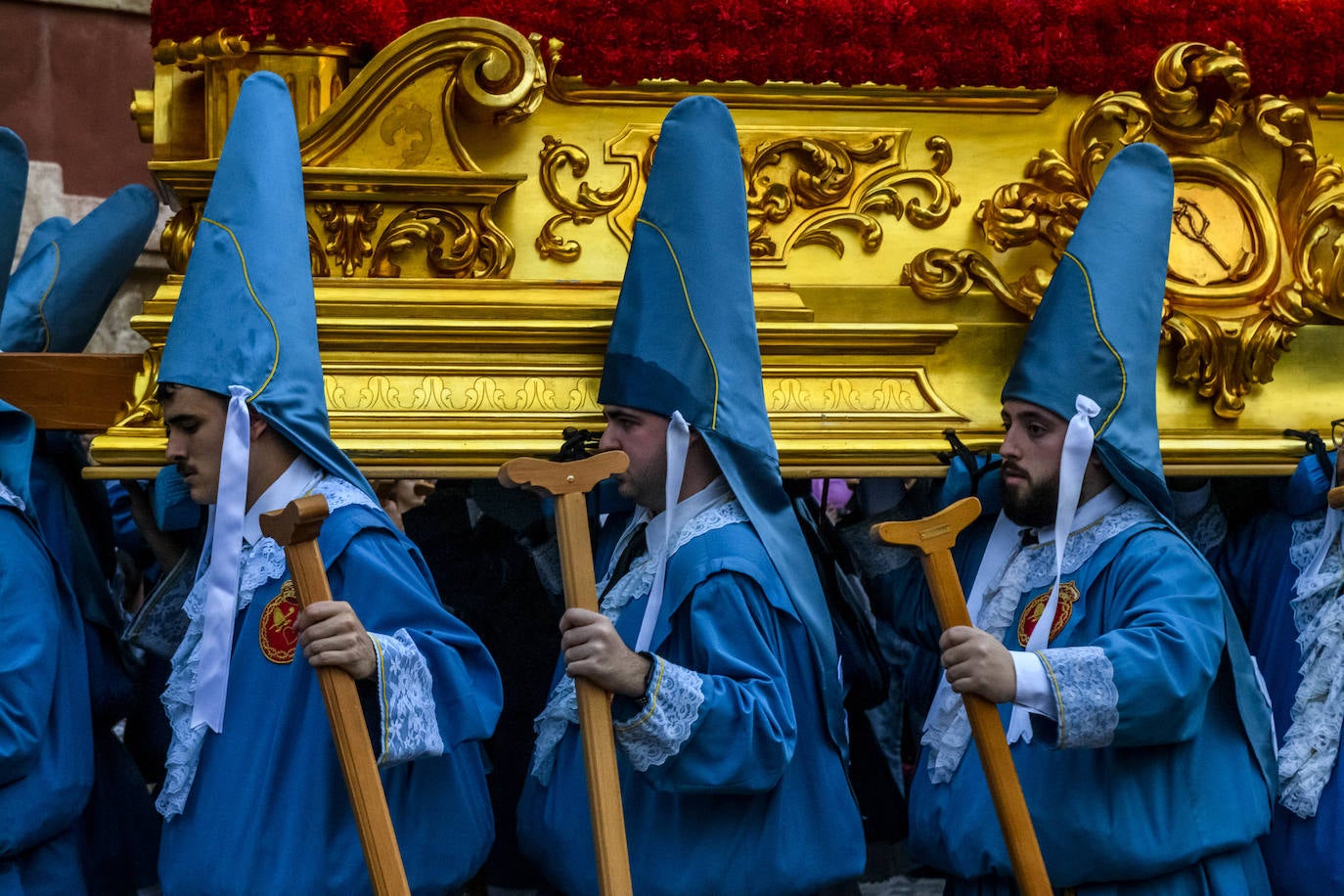 La procesión del Viernes de Dolores en Murcia, en imágenes