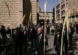 Procesión de las Palmas en Orihuela, en una imagen de archivo.