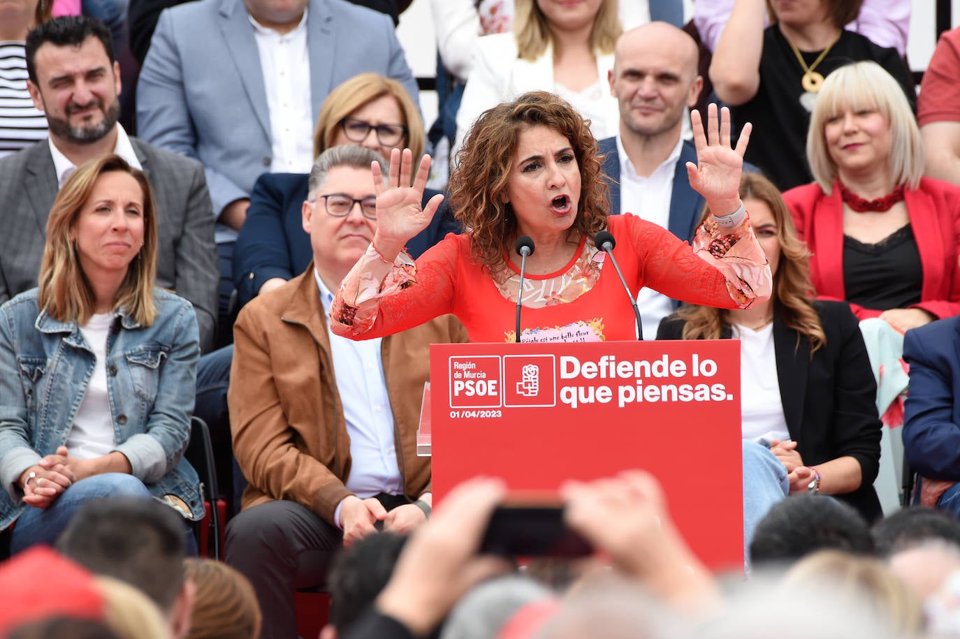 Acto de presentación de la candidatura de José Antonio Serrano a la alcaldía de Murcia, en imágenes