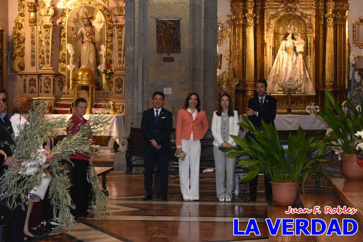 La procesión del Domingo de Ramos recorre la calle Mayor y La Corredera de Caravaca