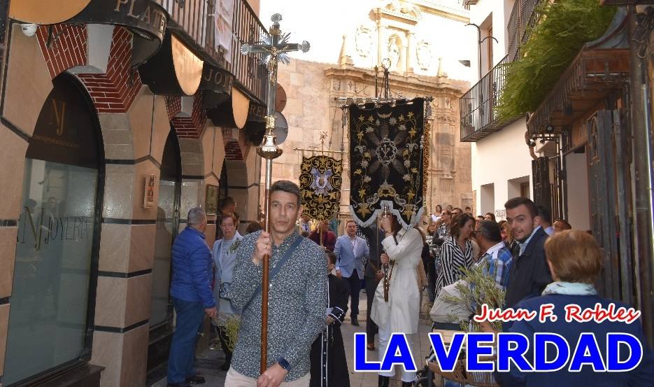 La procesión del Domingo de Ramos recorre la calle Mayor y La Corredera de Caravaca