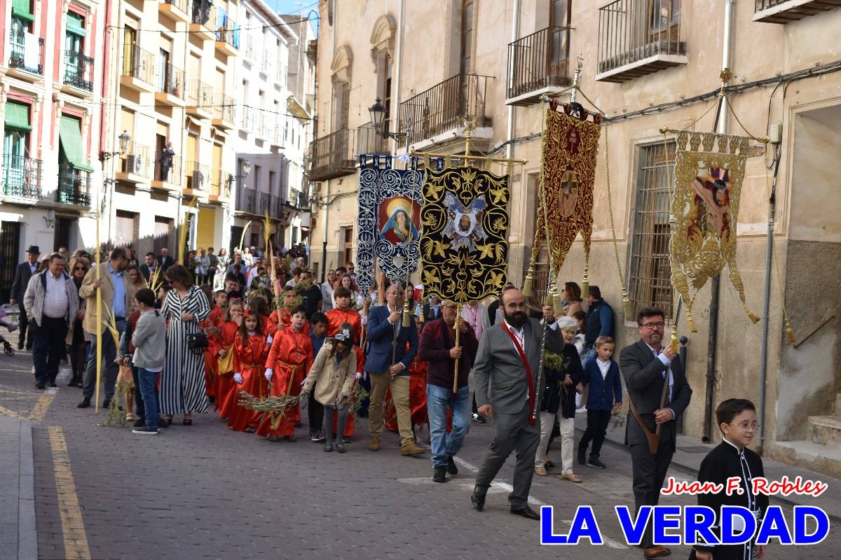 La procesión del Domingo de Ramos recorre la calle Mayor y La Corredera de Caravaca