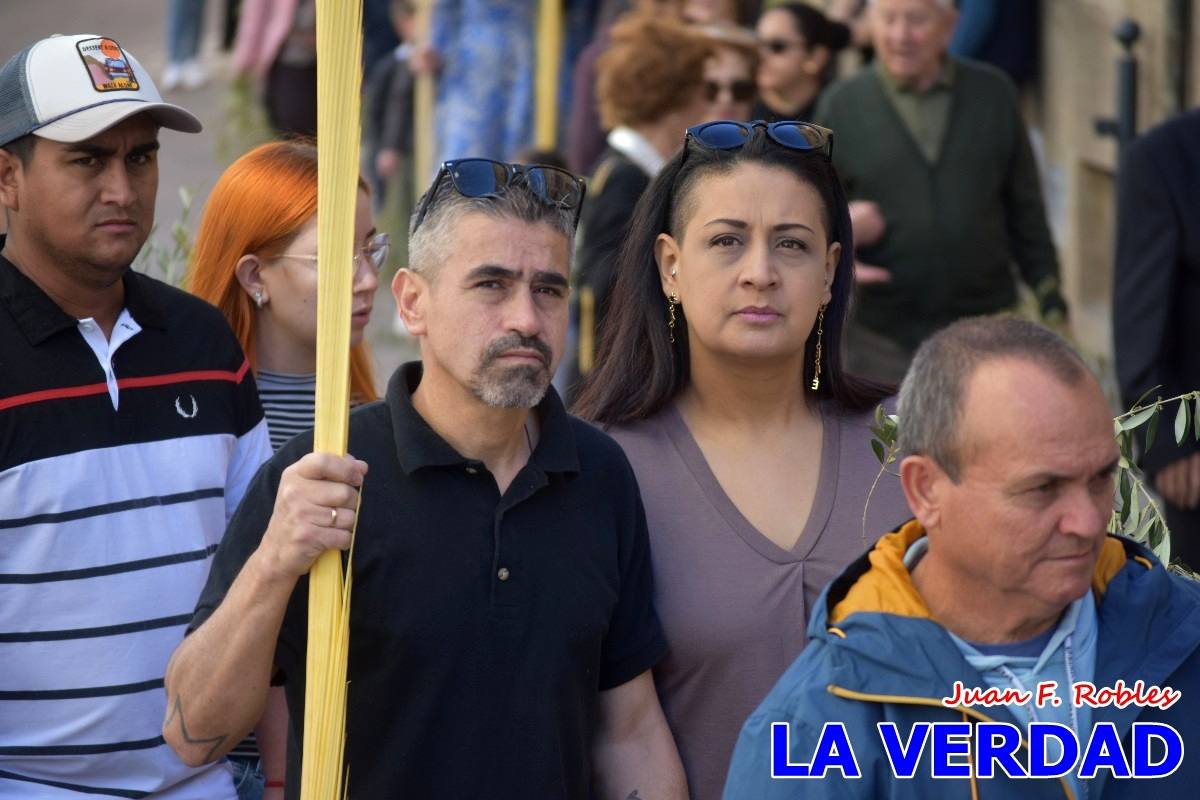 La procesión del Domingo de Ramos recorre la calle Mayor y La Corredera de Caravaca