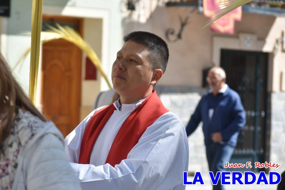 La procesión del Domingo de Ramos recorre la calle Mayor y La Corredera de Caravaca