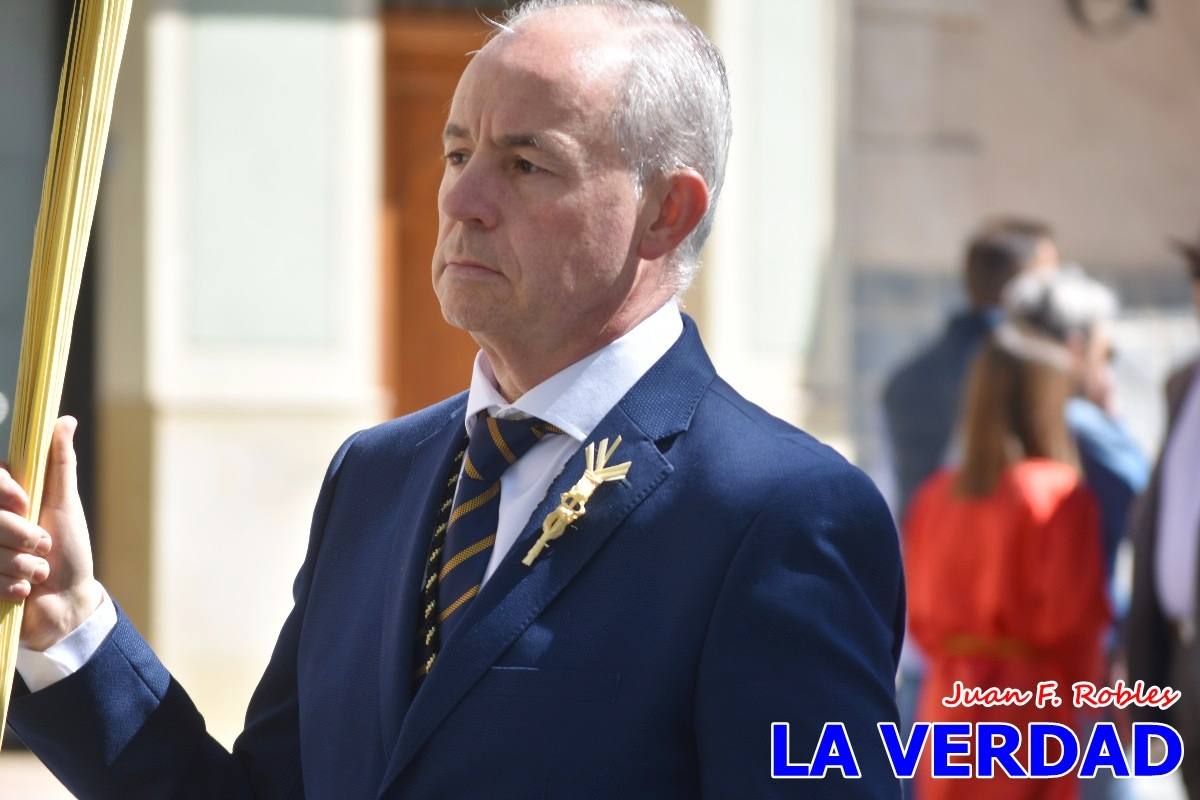La procesión del Domingo de Ramos recorre la calle Mayor y La Corredera de Caravaca