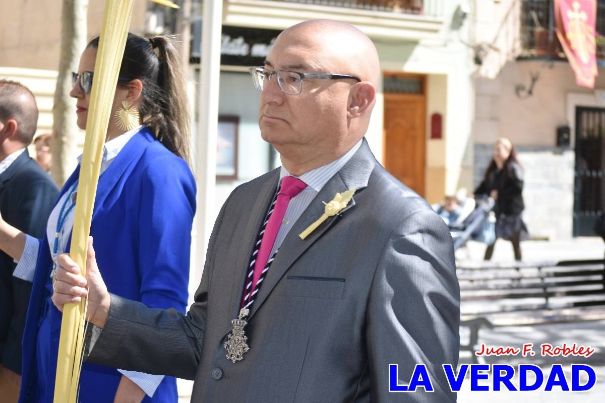 La procesión del Domingo de Ramos recorre la calle Mayor y La Corredera de Caravaca
