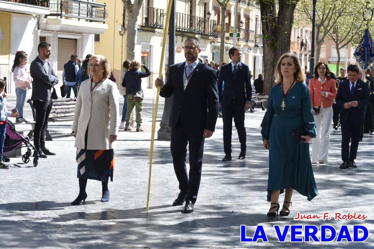 La procesión del Domingo de Ramos recorre la calle Mayor y La Corredera de Caravaca